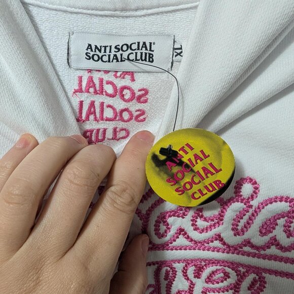 Authentic Anti Social Social Club- Script Club Hoodie - Picture 5 of 8